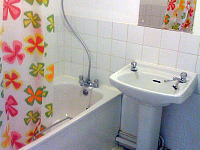 A typical bathroom at the Camden Rooms